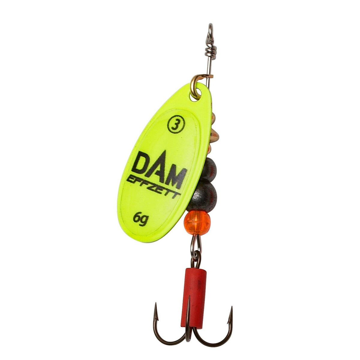 DAM Effzett Fluo Spinner 3g Gr. 1 Gelb