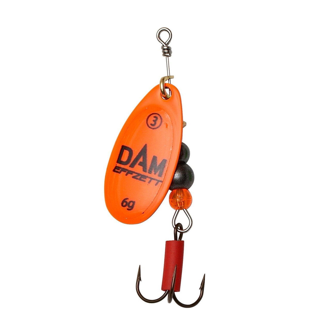 DAM Effzett Fluo Spinner 6g Gr. 3 Orange box