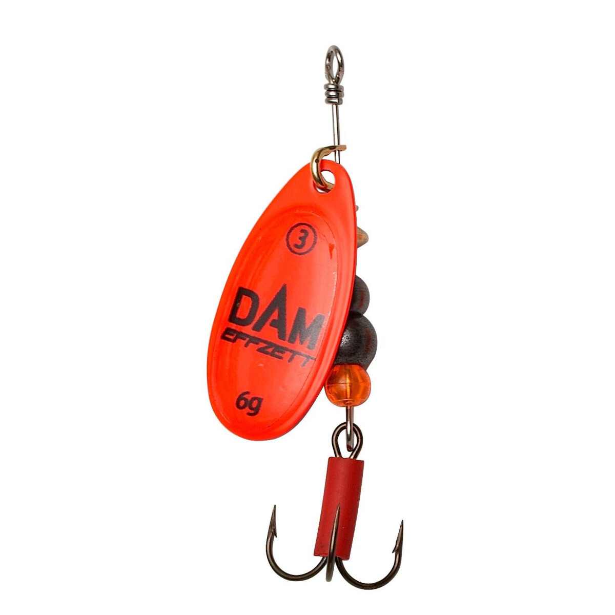 DAM Effzett Fluo Spinner 10g Gr. 4 Rot box