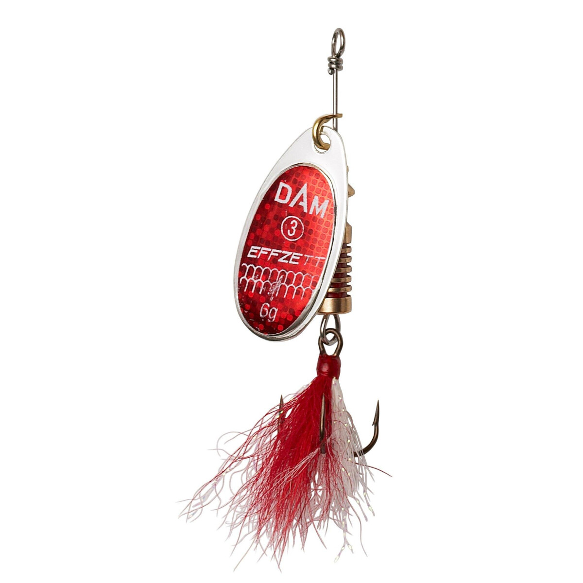 DAM Effzett Standard Spinner Dressed 3g Gr. 1 Reflex Red