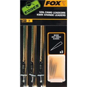 Fox 50lb Camo Leadcore Kwik Change Leaders