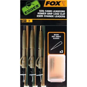 Fox 50lb Camo Leadcore Power Grip Lead Clip Kwik Change...