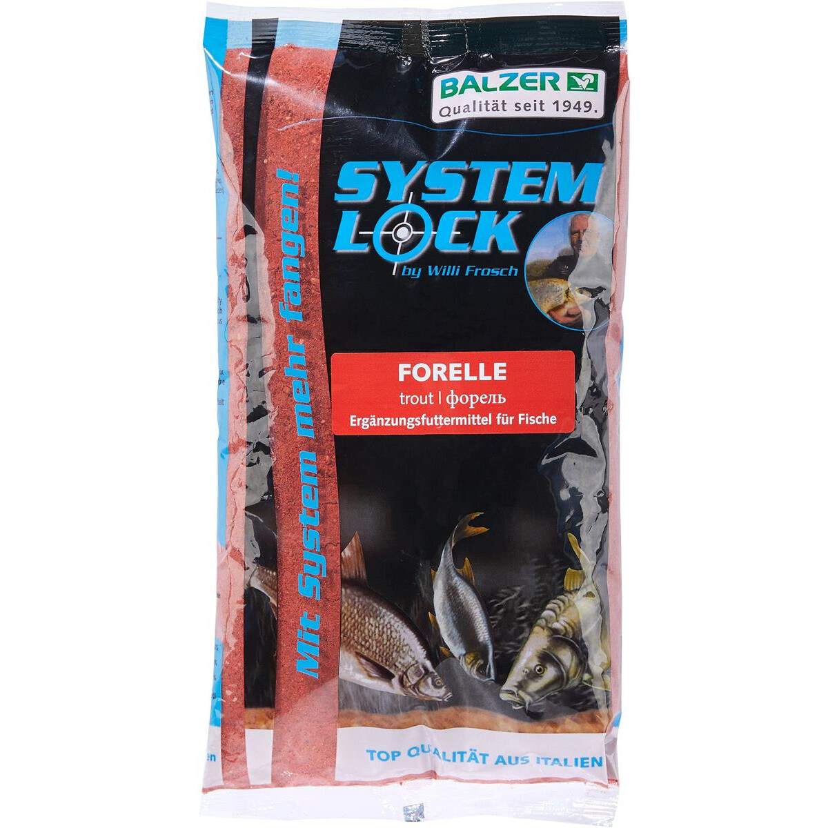 Balzer System Lock Grundfutter Forelle Rot 1kg