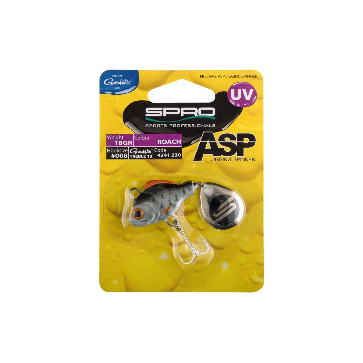 Spro ASP Spinner UV 14g Roach box