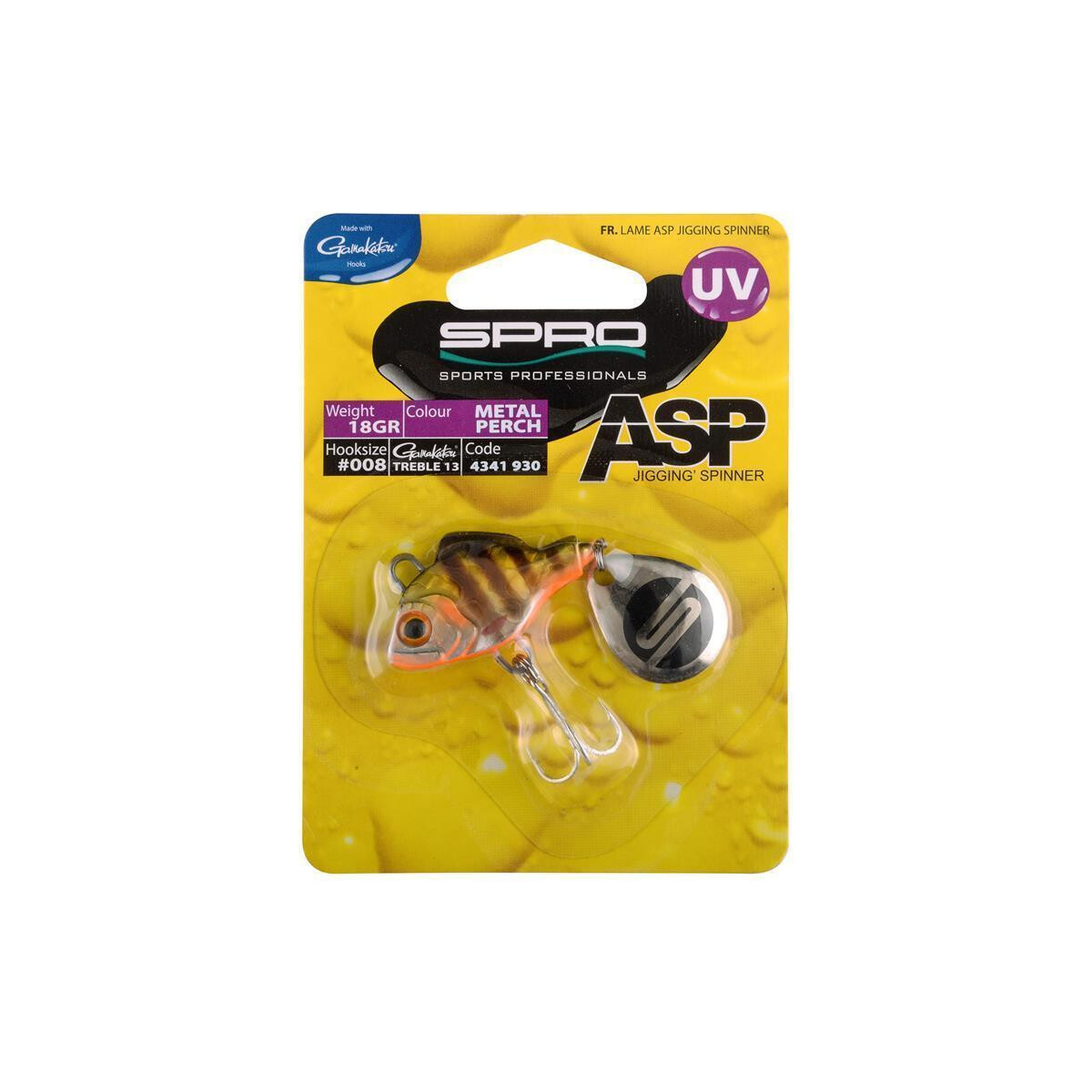 Spro ASP Spinner UV 14g Metal Perch box