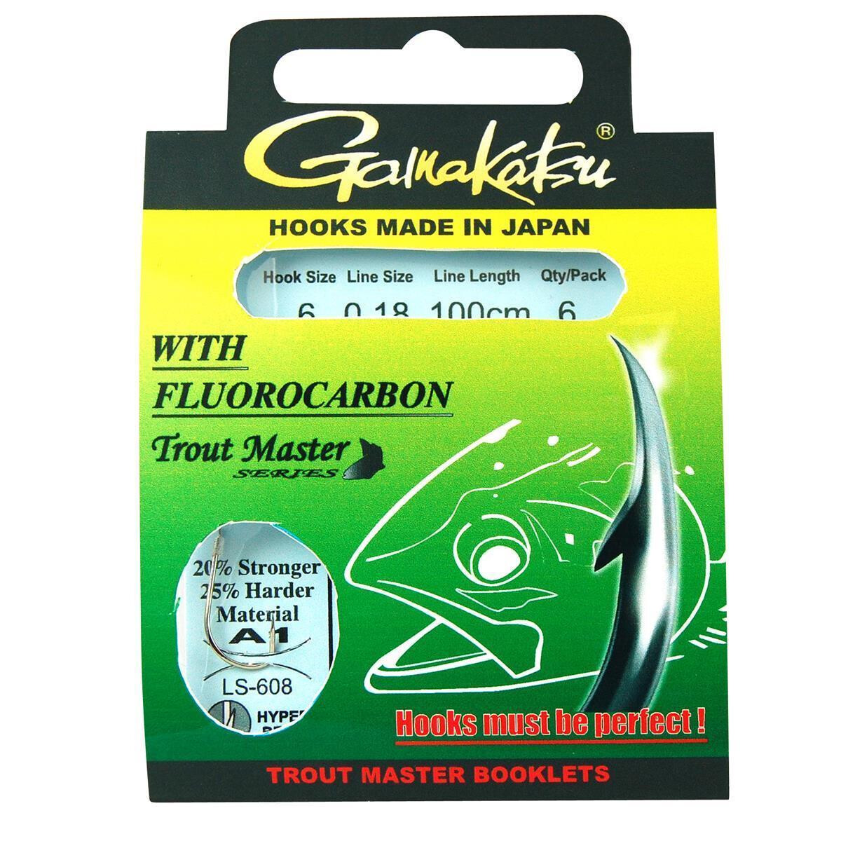 Gamakatsu Trout Master Fluorocarbon LS-608N 100cm 0,14mm Gr. 10