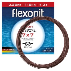 Flexonit Stahlvorfach 7x7 - 11,5 kg (0,36 mm)