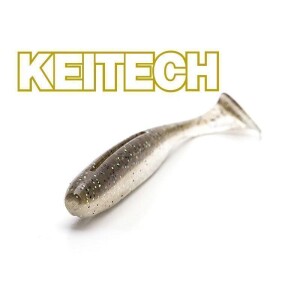 KEITECH 2" - 5,4cm Easy Shiner - Motoroil / Chartreuse