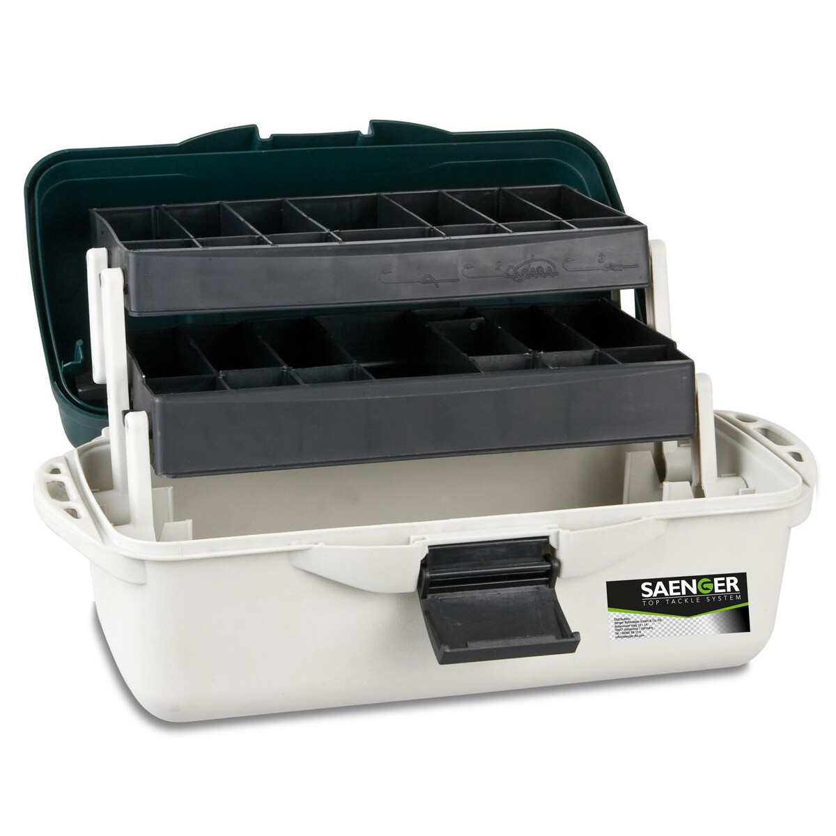 Sänger Angelkoffer 2-ladig - 35 x 18 x 19 cm