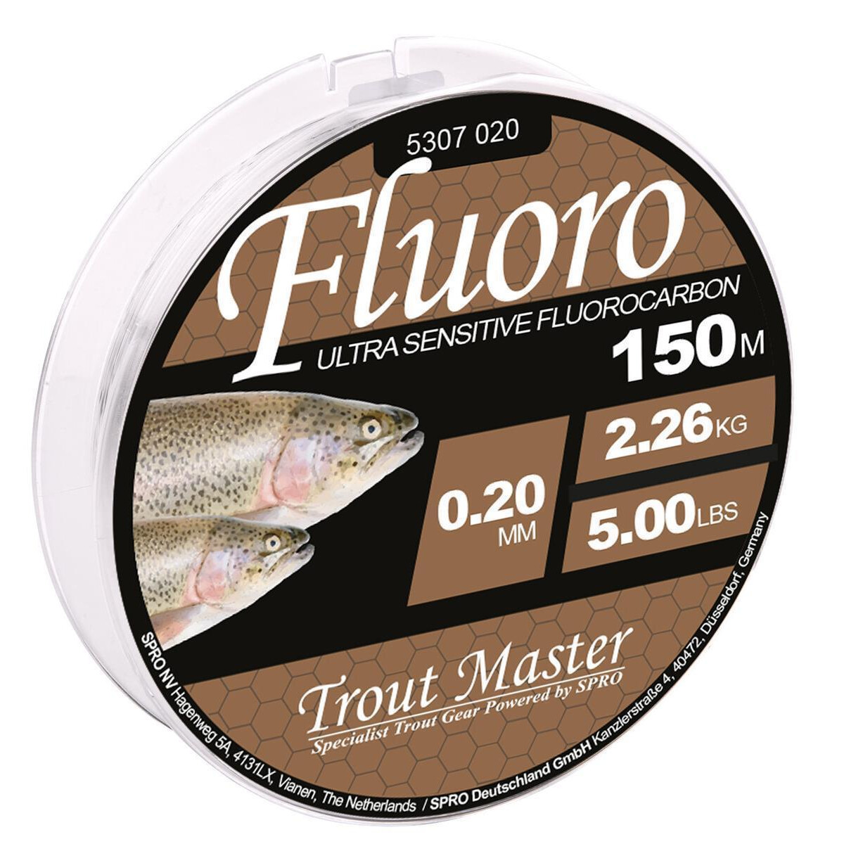 Trout Master Fluorocarbon 150m 0,22mm