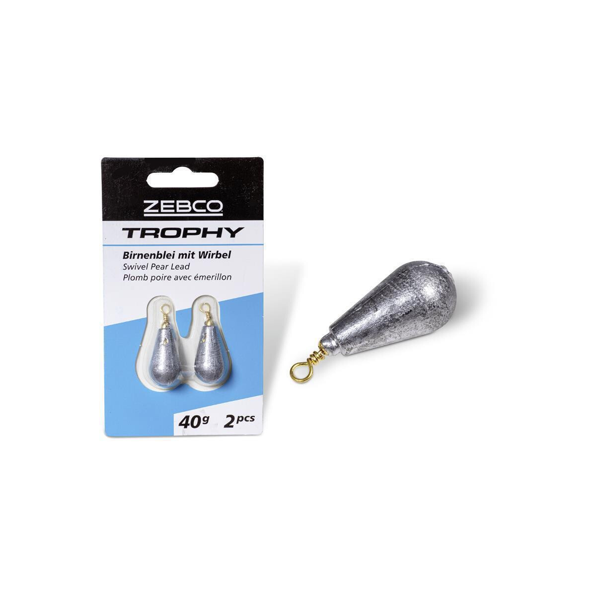 Zebco Trophy Birnenblei mit Wirbel 3g