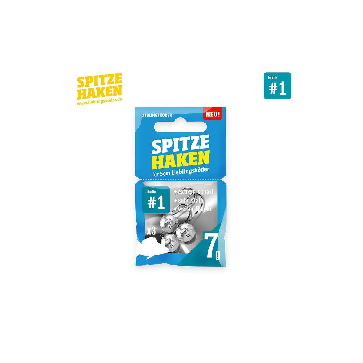 Lieblingsköder Spitze Haken #1 7g box