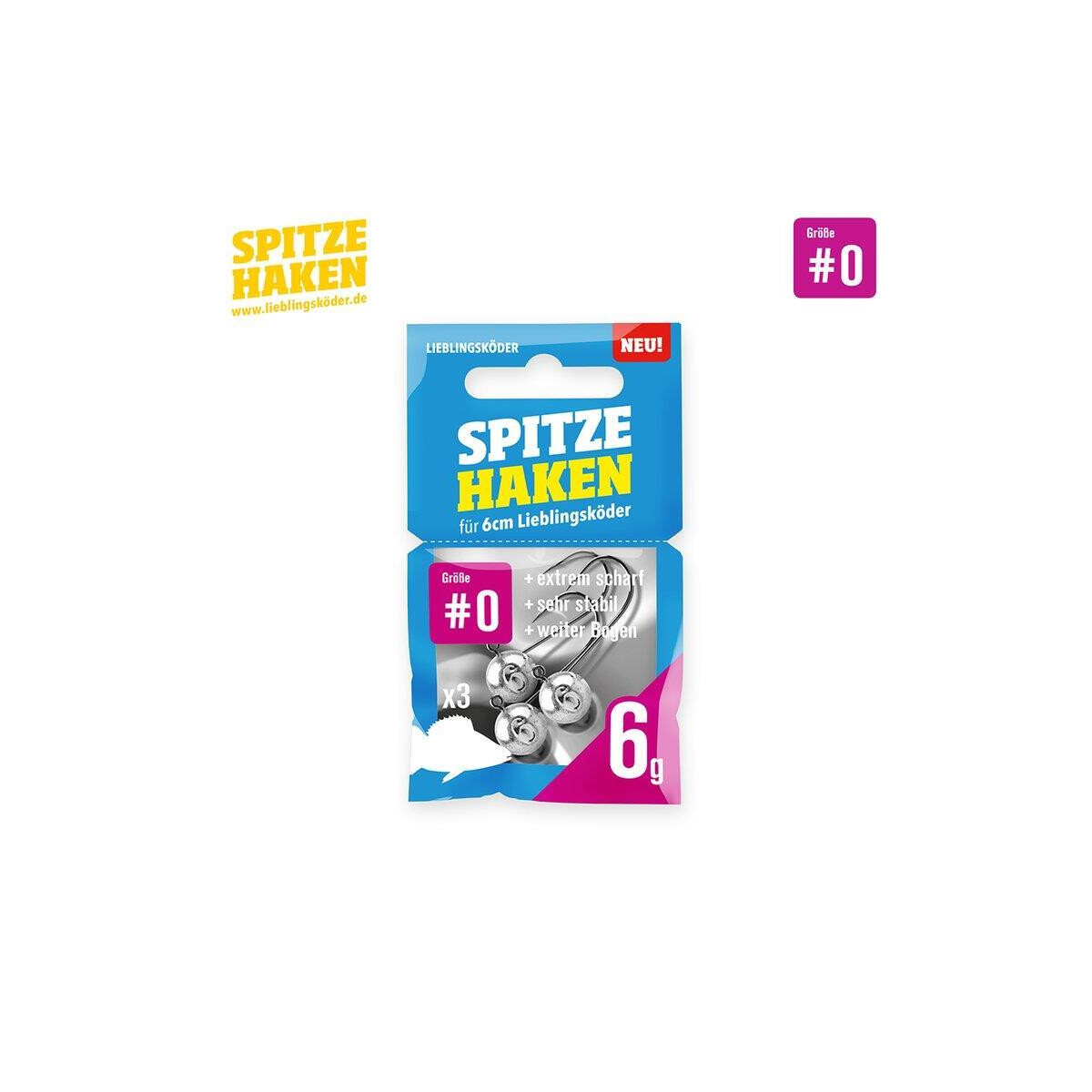 Lieblingsköder Spitze Haken #0 6g box