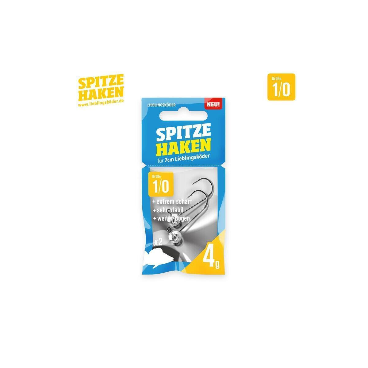 Lieblingsköder Spitze Haken 1/0 4g box