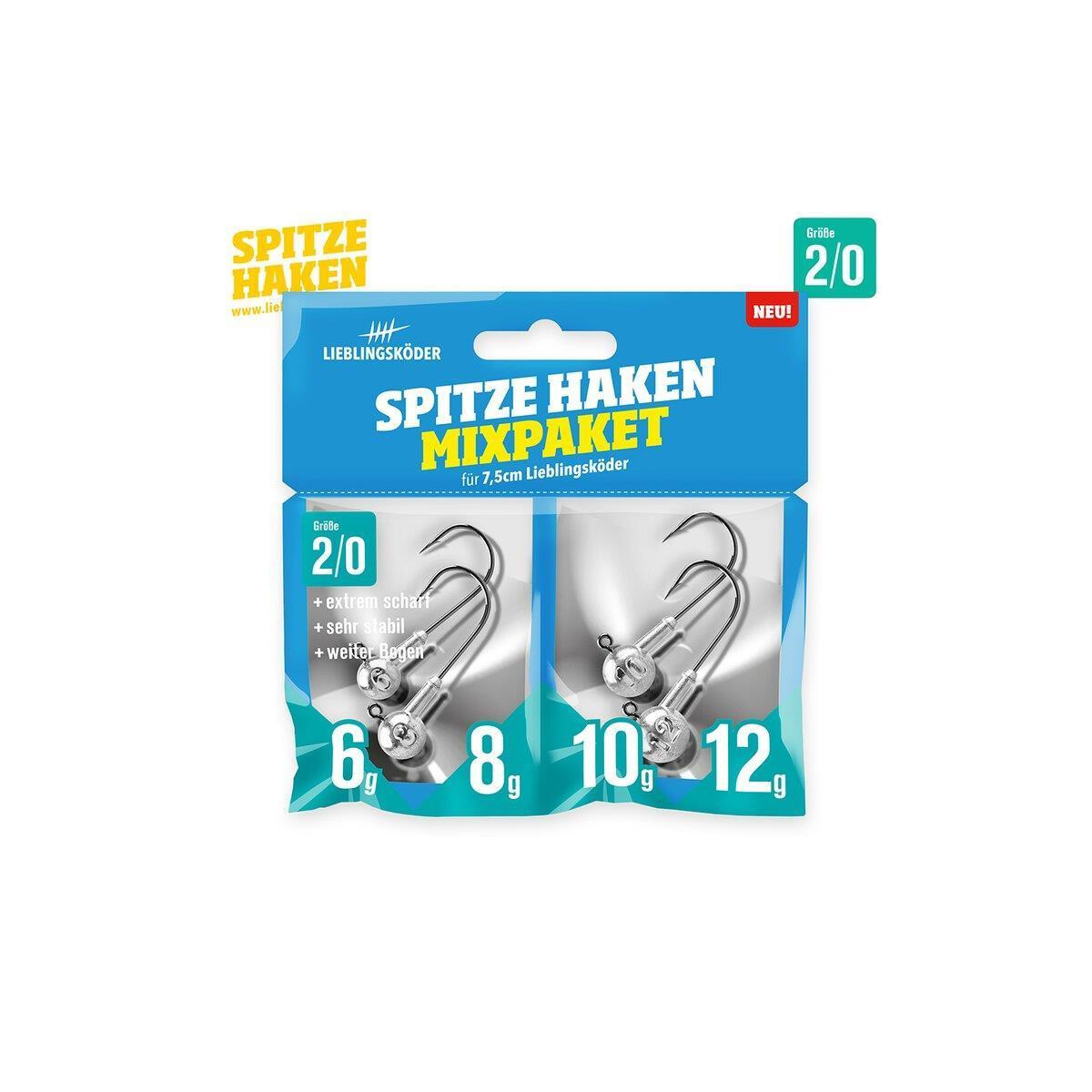 Lieblingsköder Spitze Haken 2/0 Mix box
