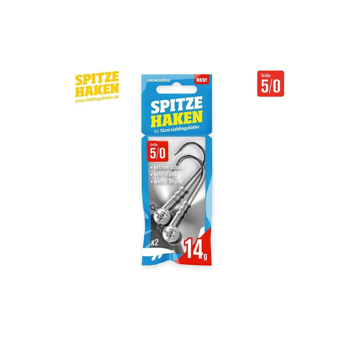 Lieblingsköder Spitze Haken 5/0 14g box