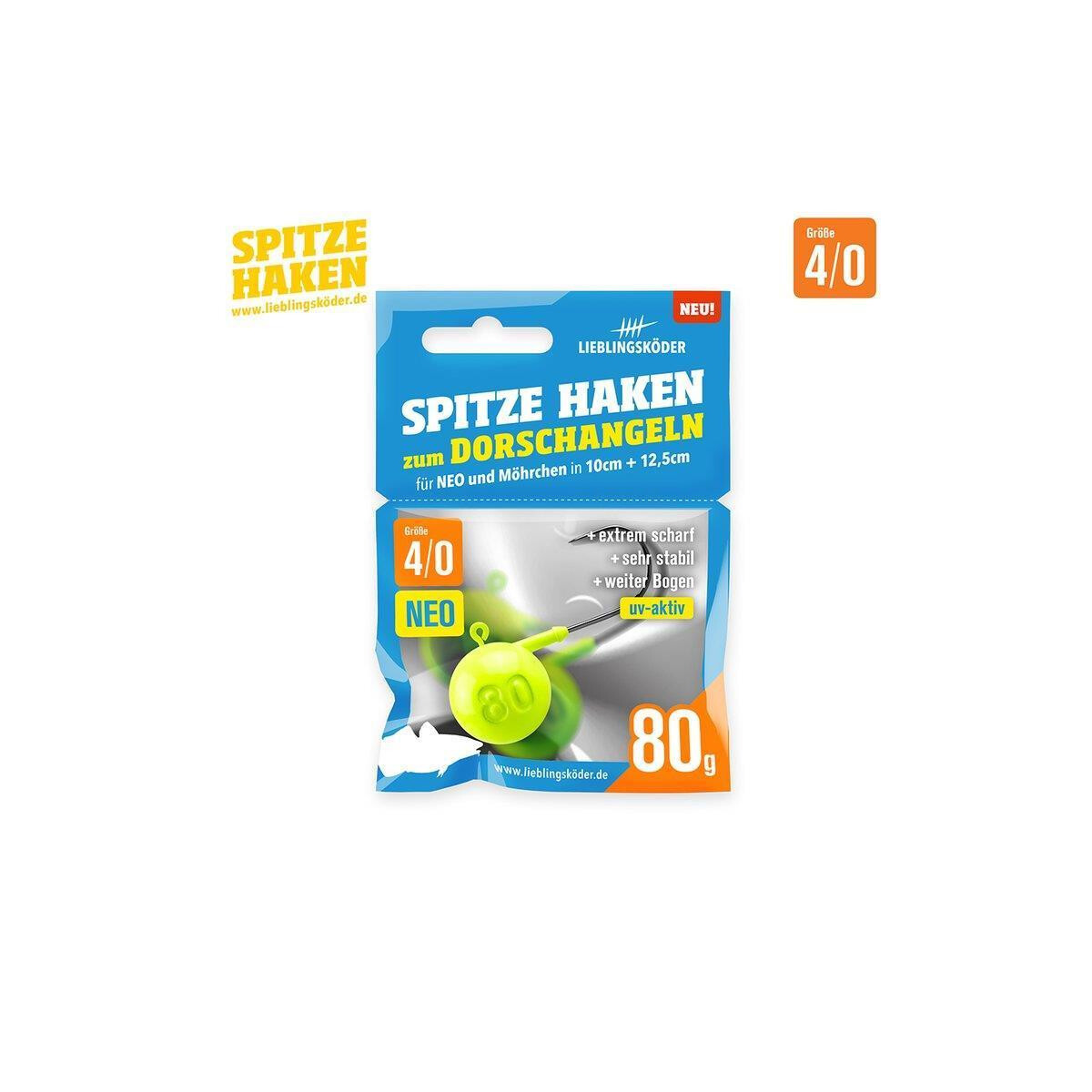 Lieblingsköder Spitze Haken 4/0 80g box