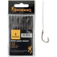 Browning # 20 Feeder-Vorfachhaken Master bronze 0,10mm 60cm