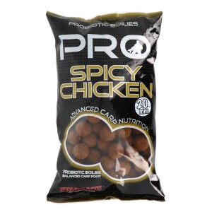 Starbaits Probiotic Spicy Chicken Boilies 20mm 1kg