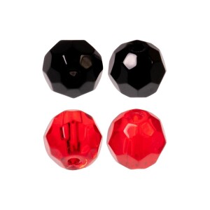 Zeck Faceted Glass Beads