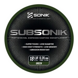 Sonik Subsonik Green 18lb 1200m 0,35mm