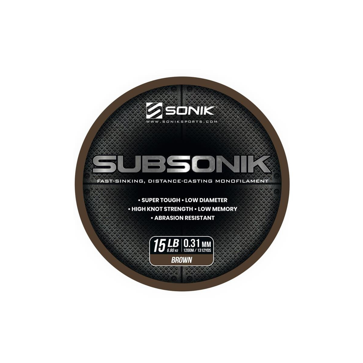 Sonik Subsonik Brown 15lb 1200m 0,31mm