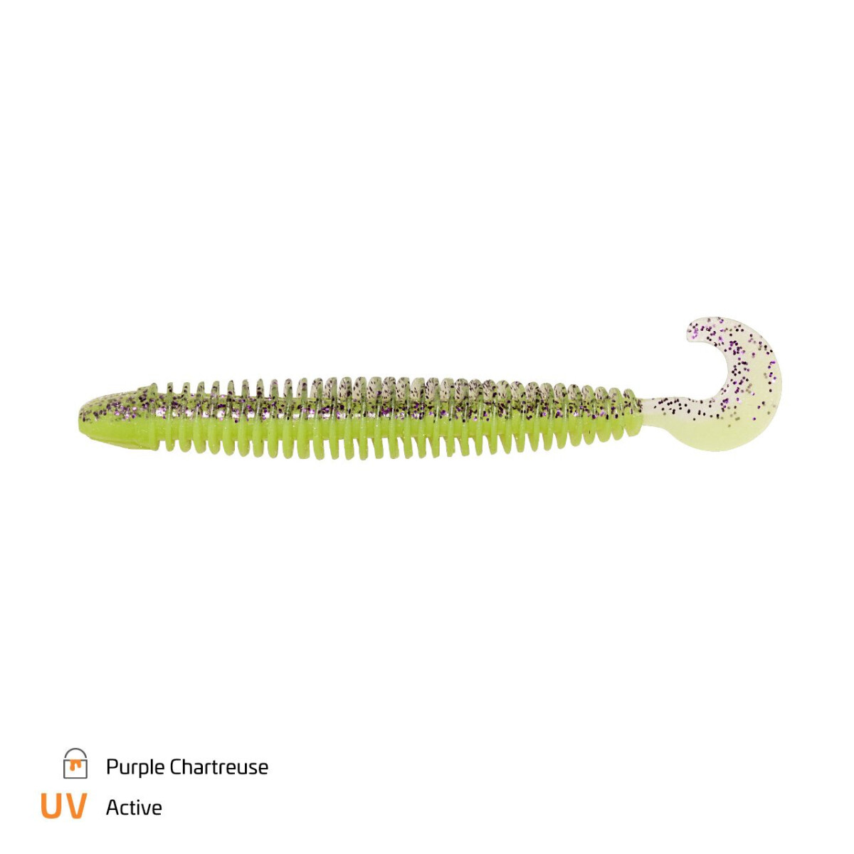 Zeck Boggy 4" - 10,2cm Purple Chartreuse