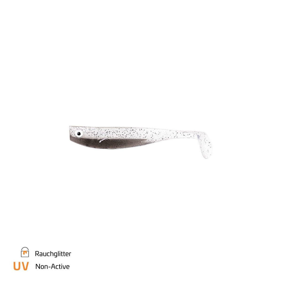 Zeck Hänels ZANDER Gummi 9cm Rauchglitter