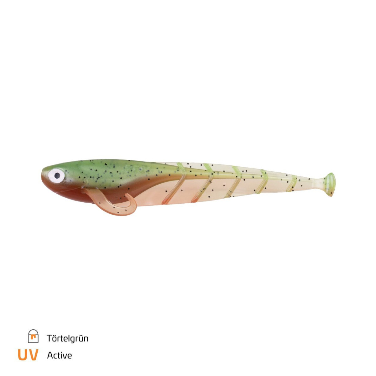 Zeck ZANDER Quappie 12cm Törtelgrün Gummifisch zum Zanderangeln von Sebastian Hänel Zanderköder