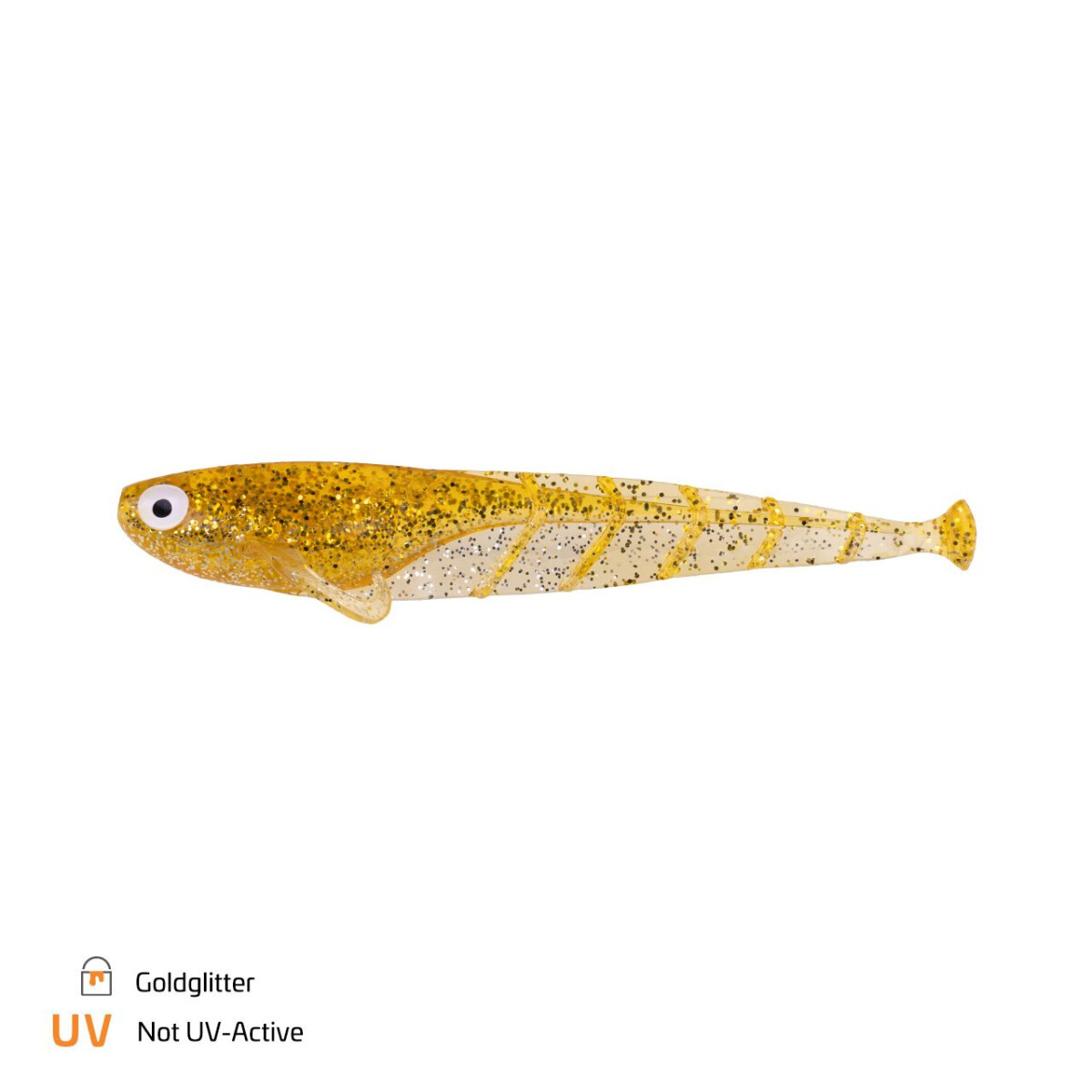 Zeck ZANDER Quappie 15cm Goldglitter box