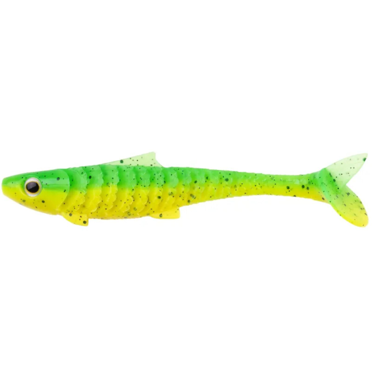 Zeck UBS Baby Rippler 12cm Kiwi Lemon Hechtköder Gummifisch zum Angeln auf Hecht von Uli Beyer