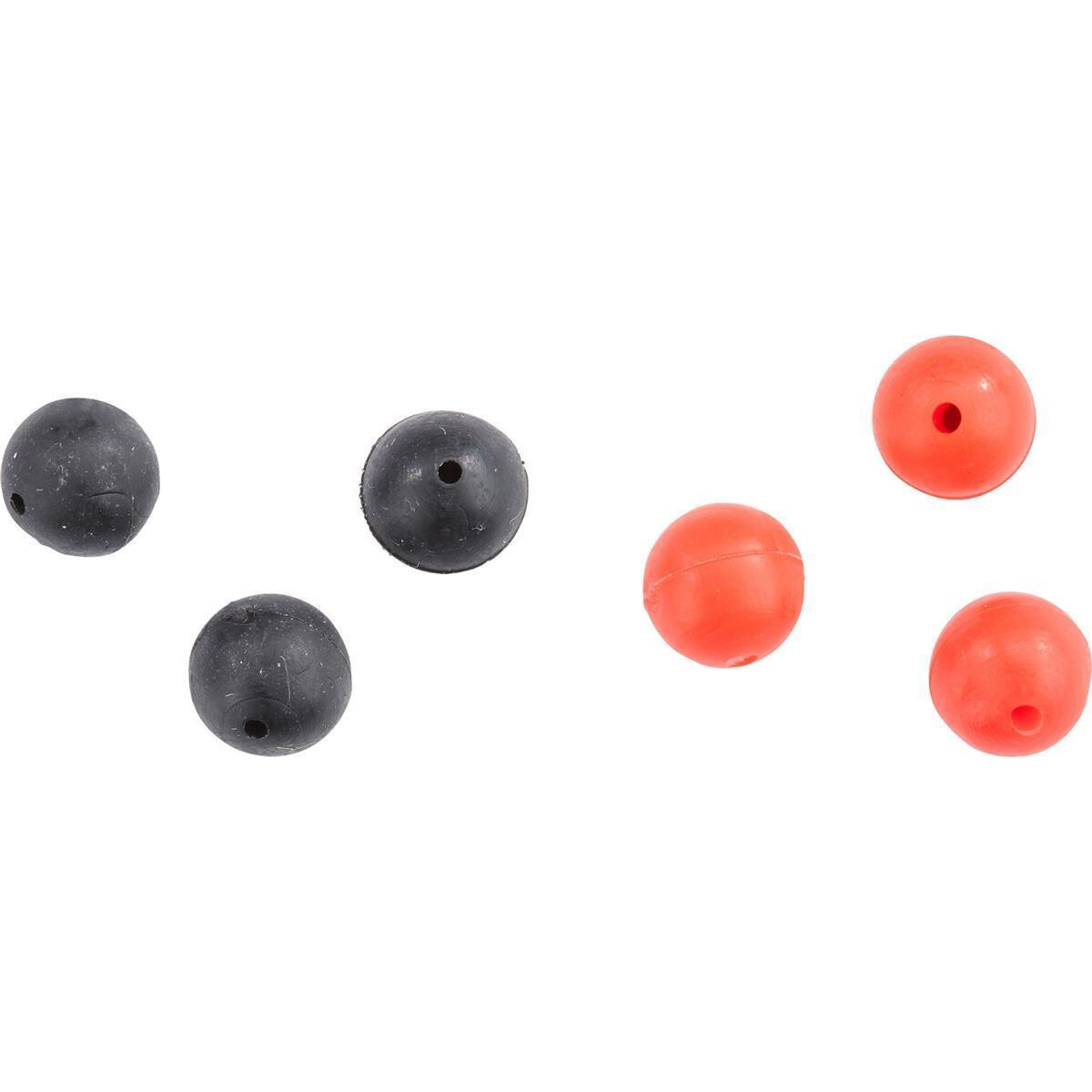 Balzer Gummiperlen Set Schwarz und Rot 4 box