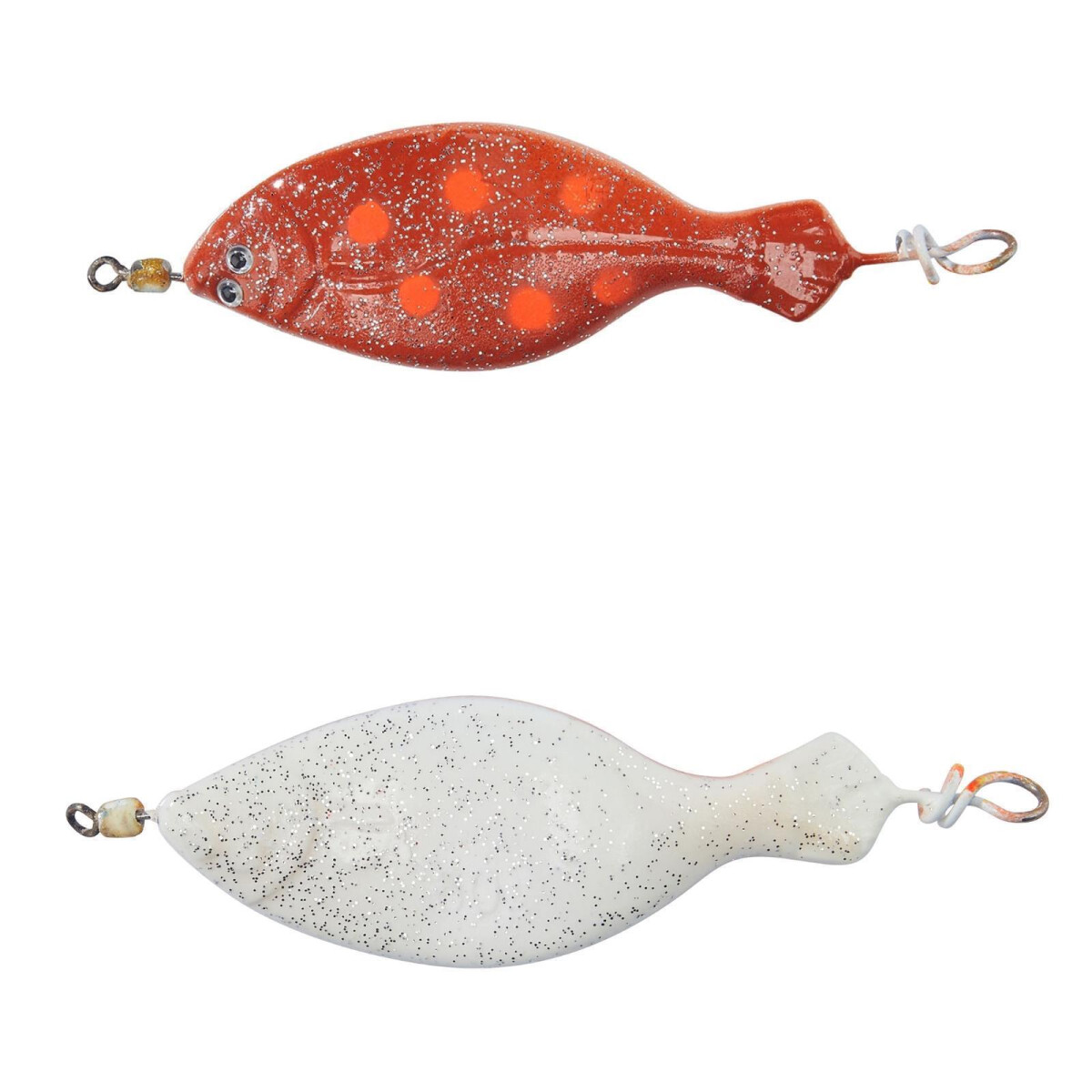 Balzer Edition Sea Anti-Tangle Plattfisch Blinker 40g Braun Weiß Rot