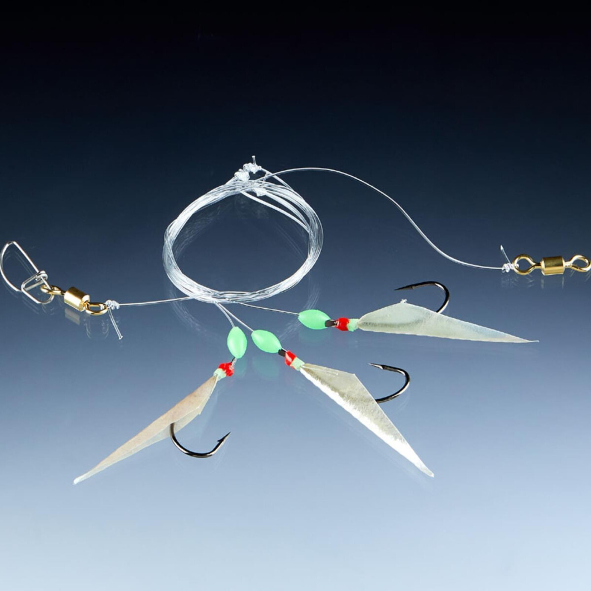 Balzer Dorsch-/Seelachs System echte Fischhaut mit 3 Haken 5/0