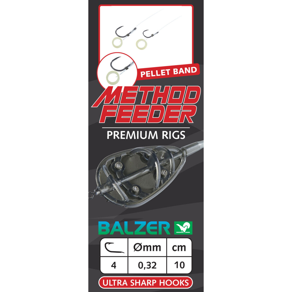 Balzer Premium Method Feeder Haken mit P box