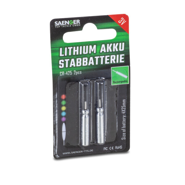 Batterie CR425 Rechargeable Pour Flotteur De Pêche Lumineux / Bouée LED