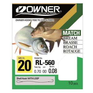 Owner Match Silber 70cm 0,14mm Gr. 10