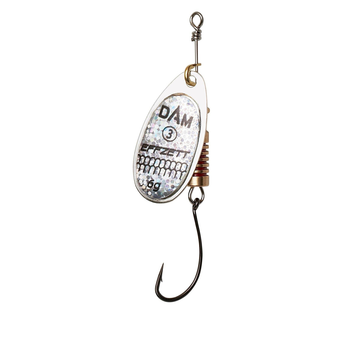 DAM Effzett Spinner mit Einzelhaken Gr. 2 - 4 g Reflex Silber