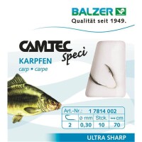 Balzer Camtec Speci Karpfen Schwarz 70cm 0,30mm Gr. 2