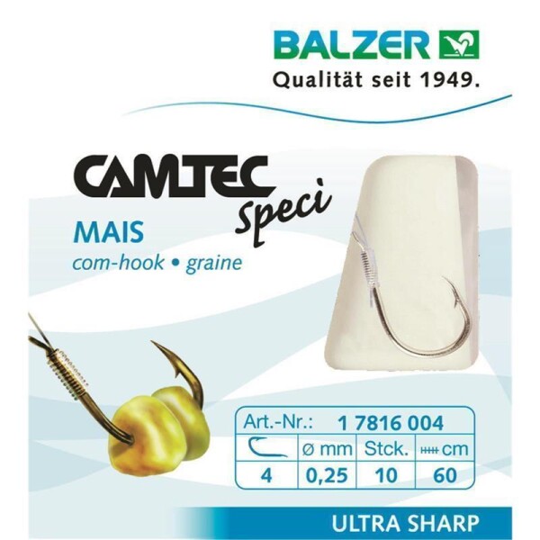 Balzer Camtec Speci Mais Vergoldet 60cm 0,25mm Gr. 6