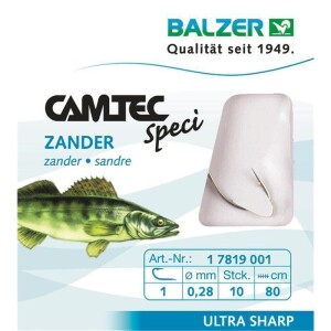 Balzer Camtec Speci Zander Silber 80cm 0,25mm Gr. 2