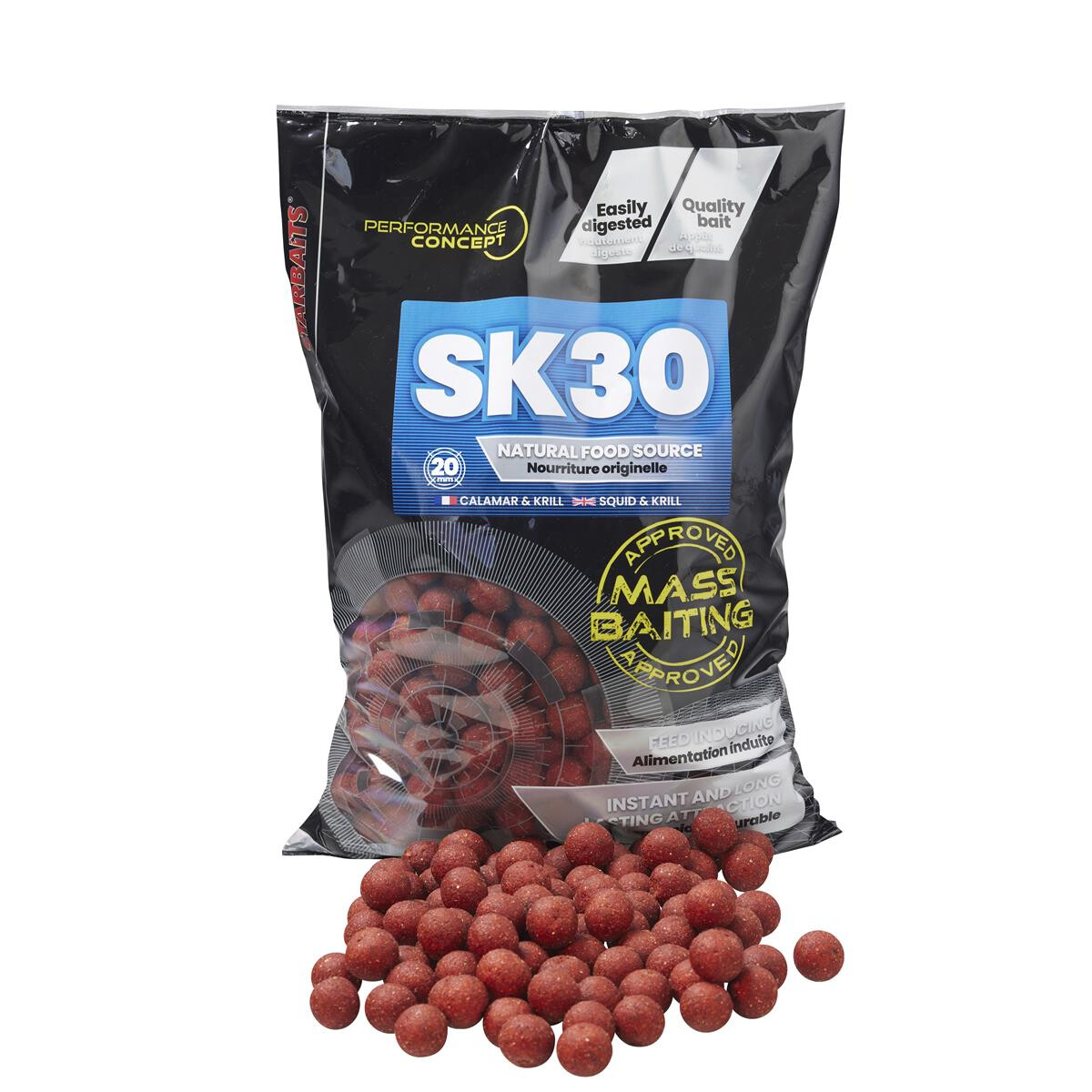 Starbaits Performance Concept SK30 Boilie Mass Baiting 20mm 