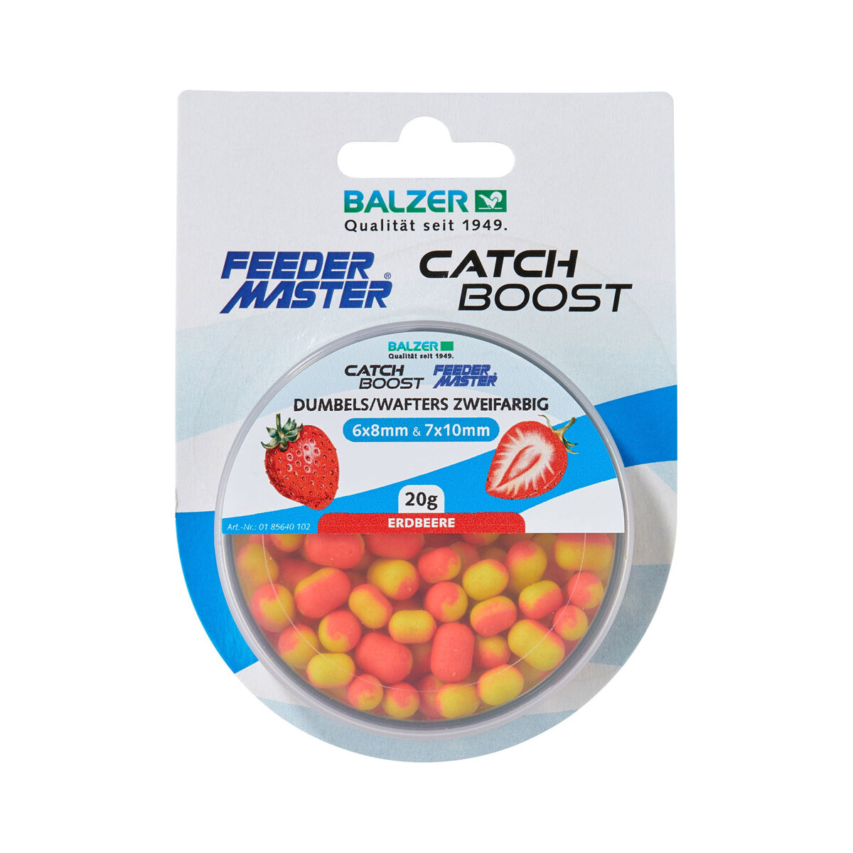 Balzer Catch Boost Method Feeder Dumbells (Wafter) Zweifarbig Erdbeere