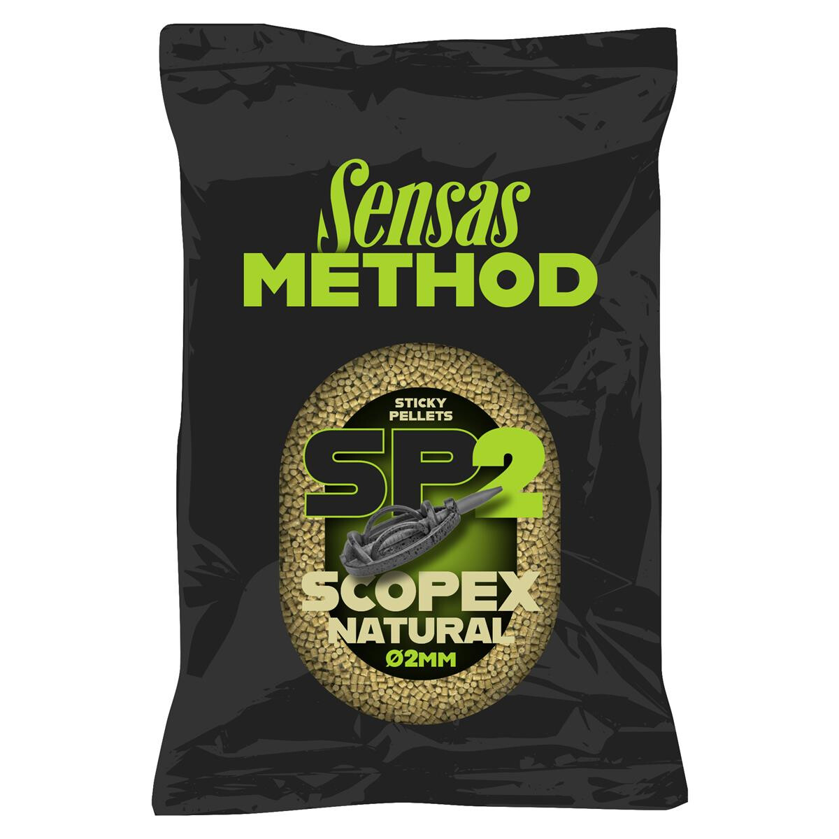 Sensas Sticky Method Pellets 2mm Scopex Natural
