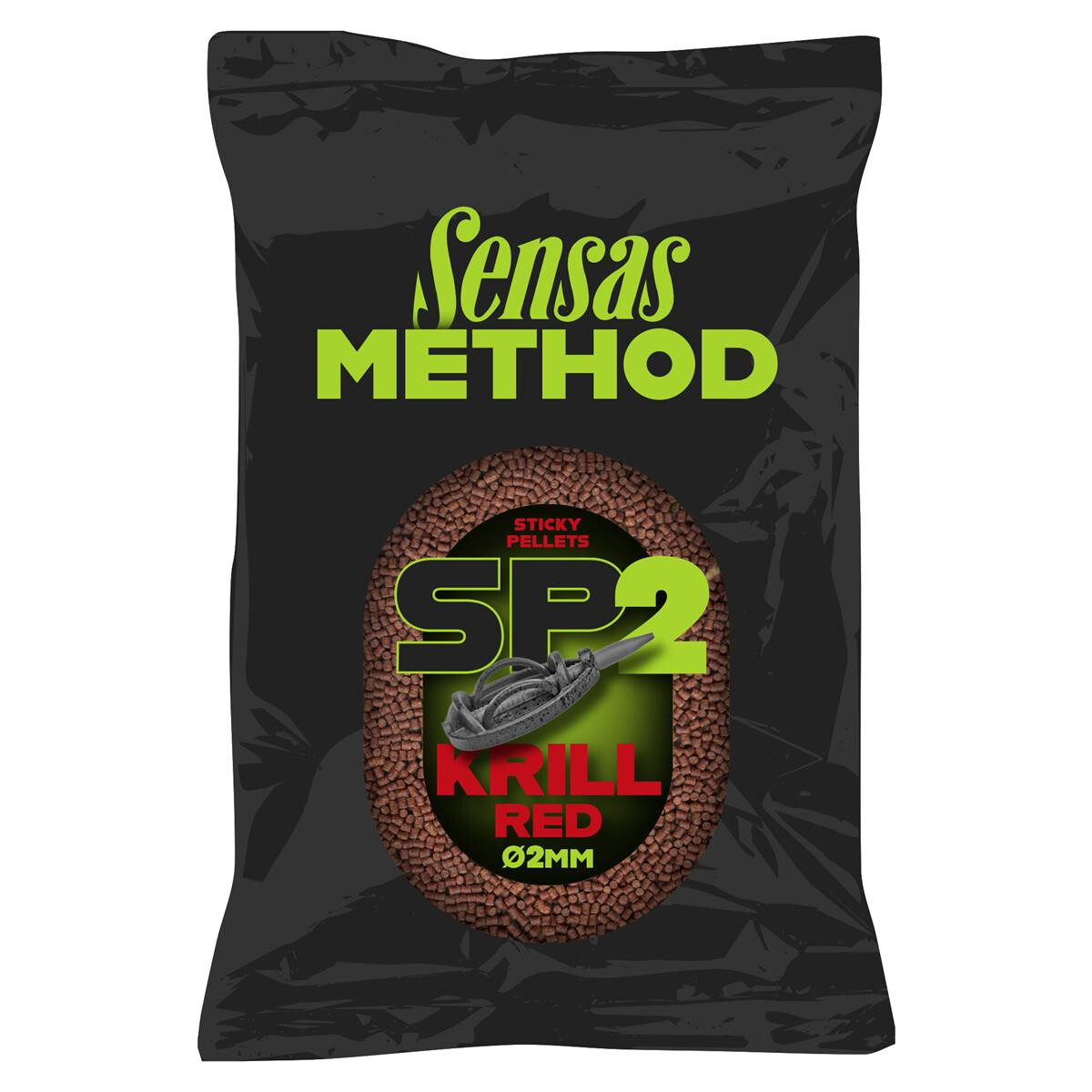 Sensas Sticky Method Pellets 2mm Red Kri box