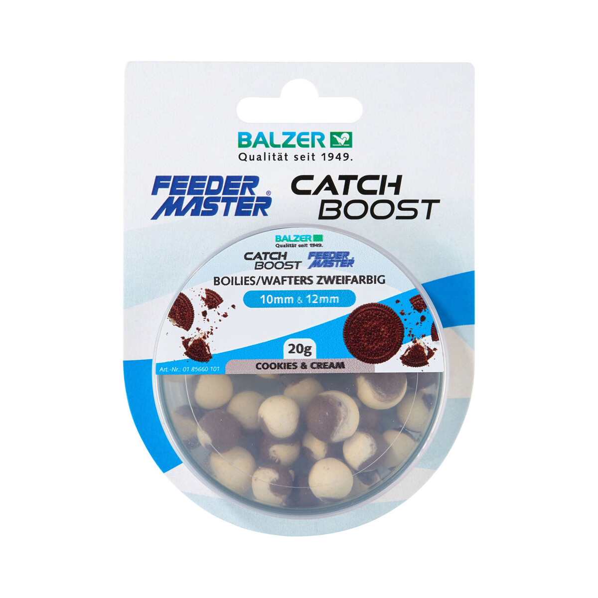 Balzer Catch Boost Method Feeder Boilies (Wafter) Zweifarbig