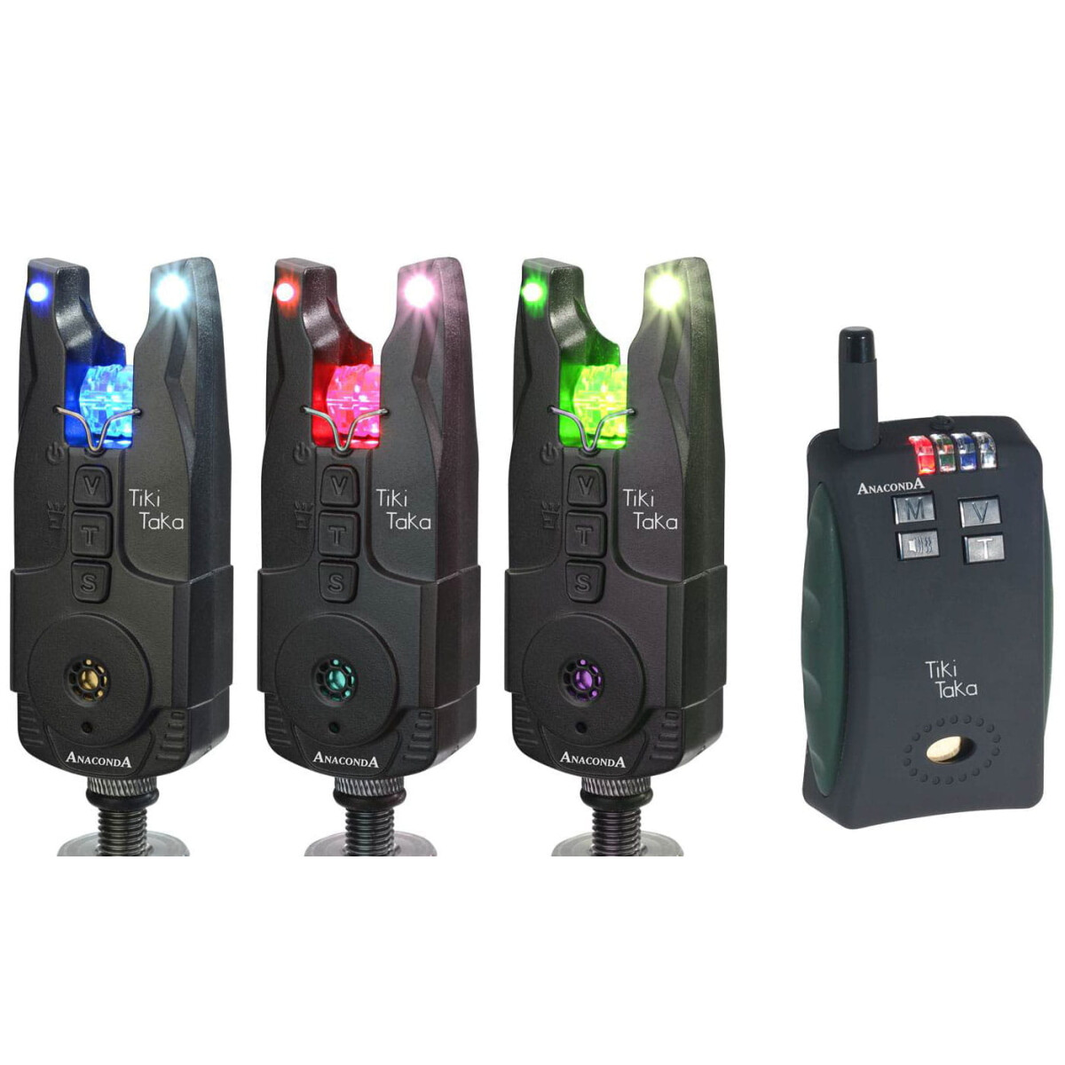 Anaconda Tiki Taka 3er Funkset Rot / Blau / Grün