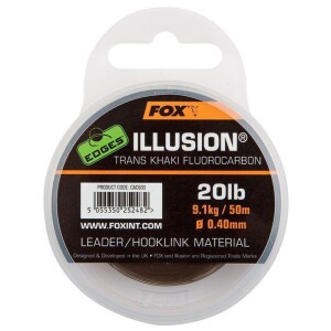 Fox Illusion Leader Trans Khaki 20lb/0.40mm
