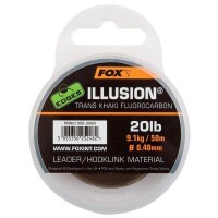 Fox Illusion Leader Trans Khaki 20lb/0.40mm