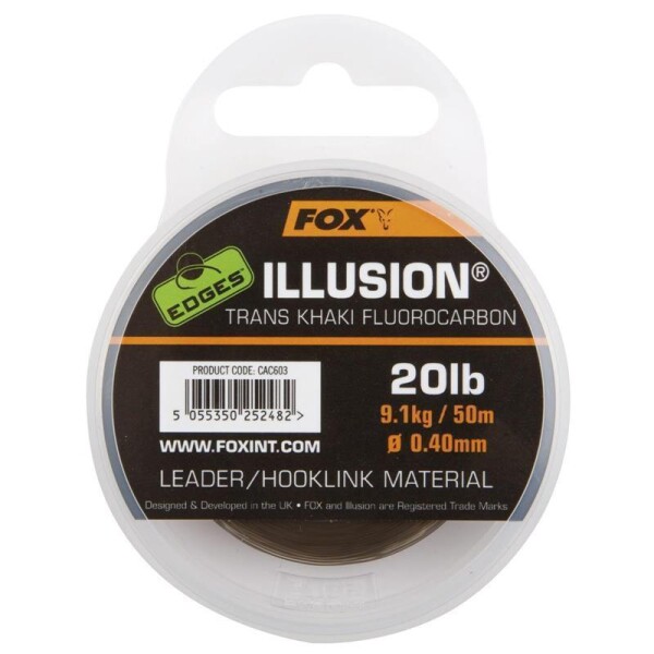 Fox Illusion Leader Trans Khaki 30lb/0.50mm